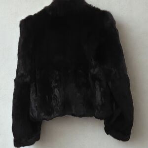 Elegant Black Mink Fur Jacket